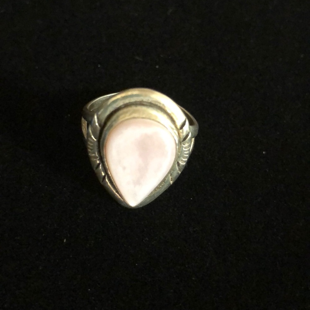 Sterling Silver Pink Quartz Ring